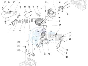 Eldorado 1400 1380 USA drawing Throttle body