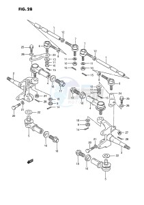 LT250R (E1) drawing TIE ROD