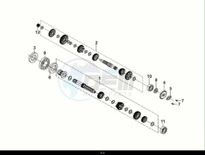 NH-X125 (ME12B2-EU) (E5) (M1) drawing TRANSMISSION