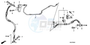 FES1259 UK - (E / MKH 3E) drawing REAR BRAKE PIPE (FES125)(FES150)