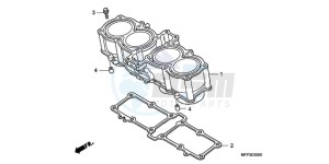 CB1300SA9 Australia - (U / ABS BCT MME TWO TY2) drawing CYLINDER