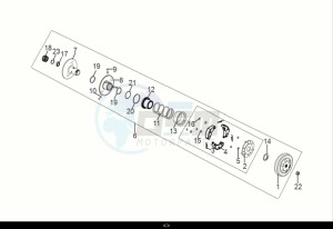 SYMPHONY CARGO 50 (AY05W9-EU) (E5) (M1) drawing DRIVEN PULLEY ASSY