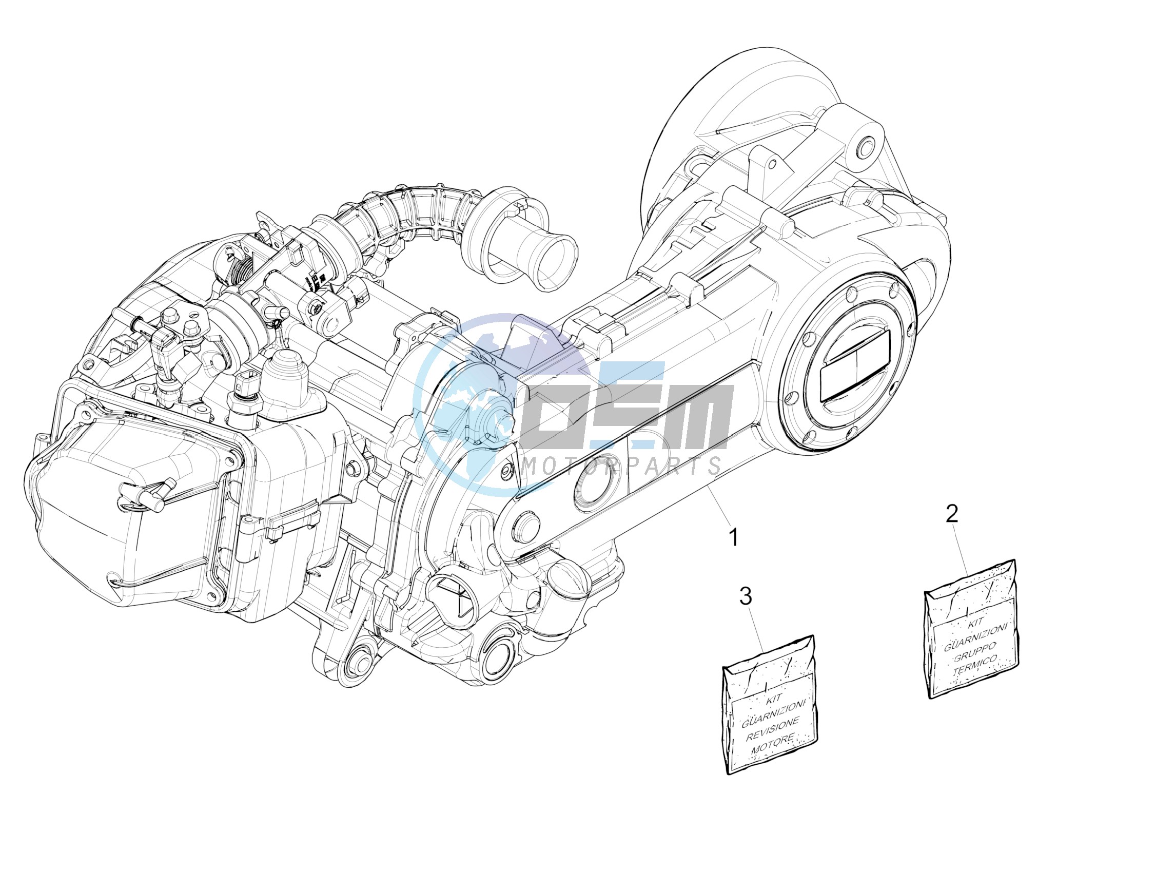 Engine, assembly