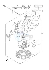 DF 9.9 drawing Recoil Starter