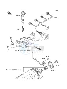 NINJA ZX-10R ZX1000-C2H FR GB XX (EU ME A(FRICA) drawing Ignition System