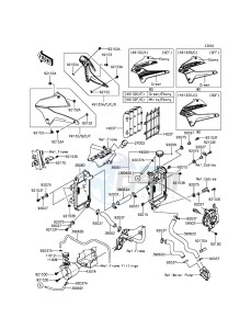 KLX250 KLX250SEF XX (EU ME A(FRICA) drawing Radiator