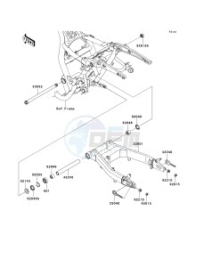 VN 1700 G [VULCAN 1700 CLASSIC LT] (9G-9FA) G9F drawing SWINGARM