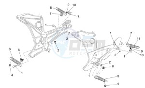 Sport 1200 1200 drawing Foot rests I