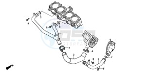 CBR1000F drawing WATER PIPE