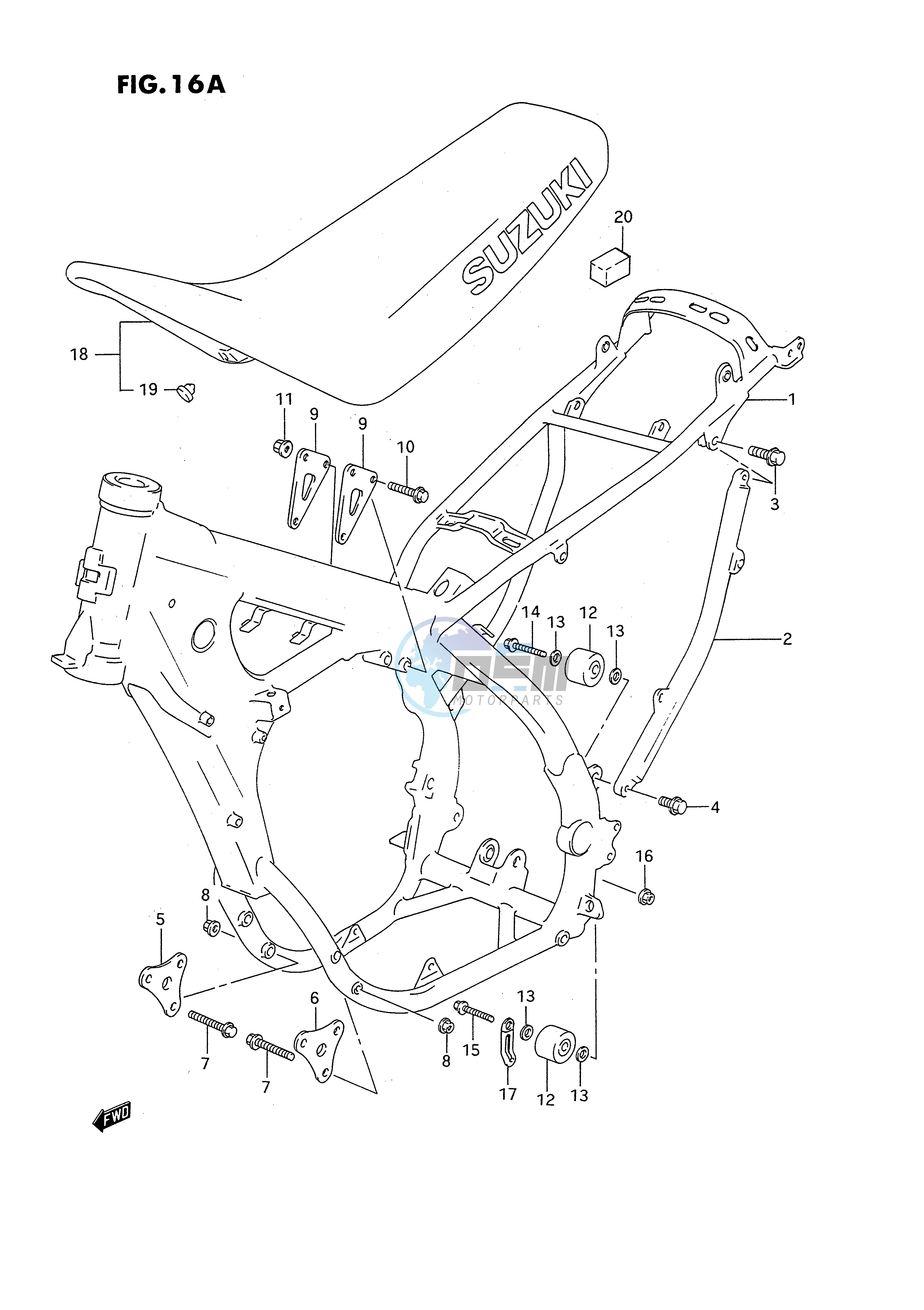 FRAME - SEAT (MODEL R S)