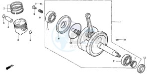 XR80R drawing CRANKSHAFT