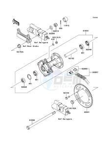 D-TRACKER_125 KLX125DDF XX (EU ME A(FRICA) drawing Rear Hub