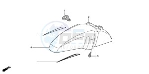 SH125 drawing FRONT FENDER