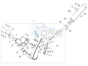 SX 50 FACTORY E4 (EMEA) drawing Exhaust pipe