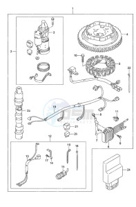 DF 9.9B drawing Starting Motor Manual Starter