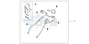 XL1000VAB drawing PANNIER STAY SET