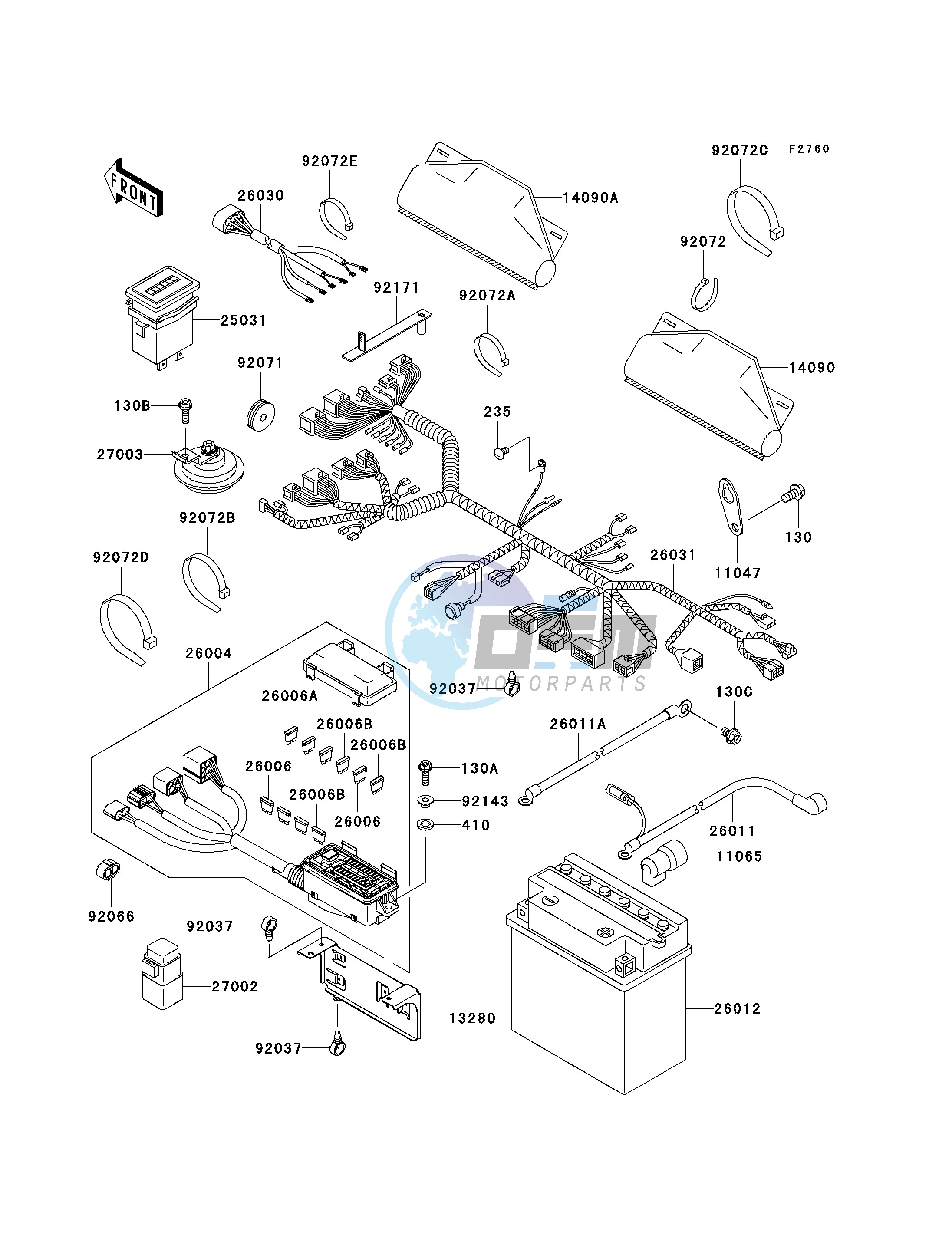 CHASSIS ELECTRICAL EQUIPMENT-- K6F- -