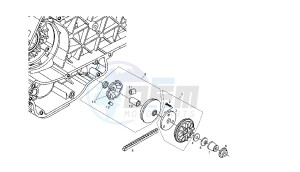 GP1 LOW SEAT - 125 CC VTHPS1B1A EU3 drawing DRIVING PULLEY