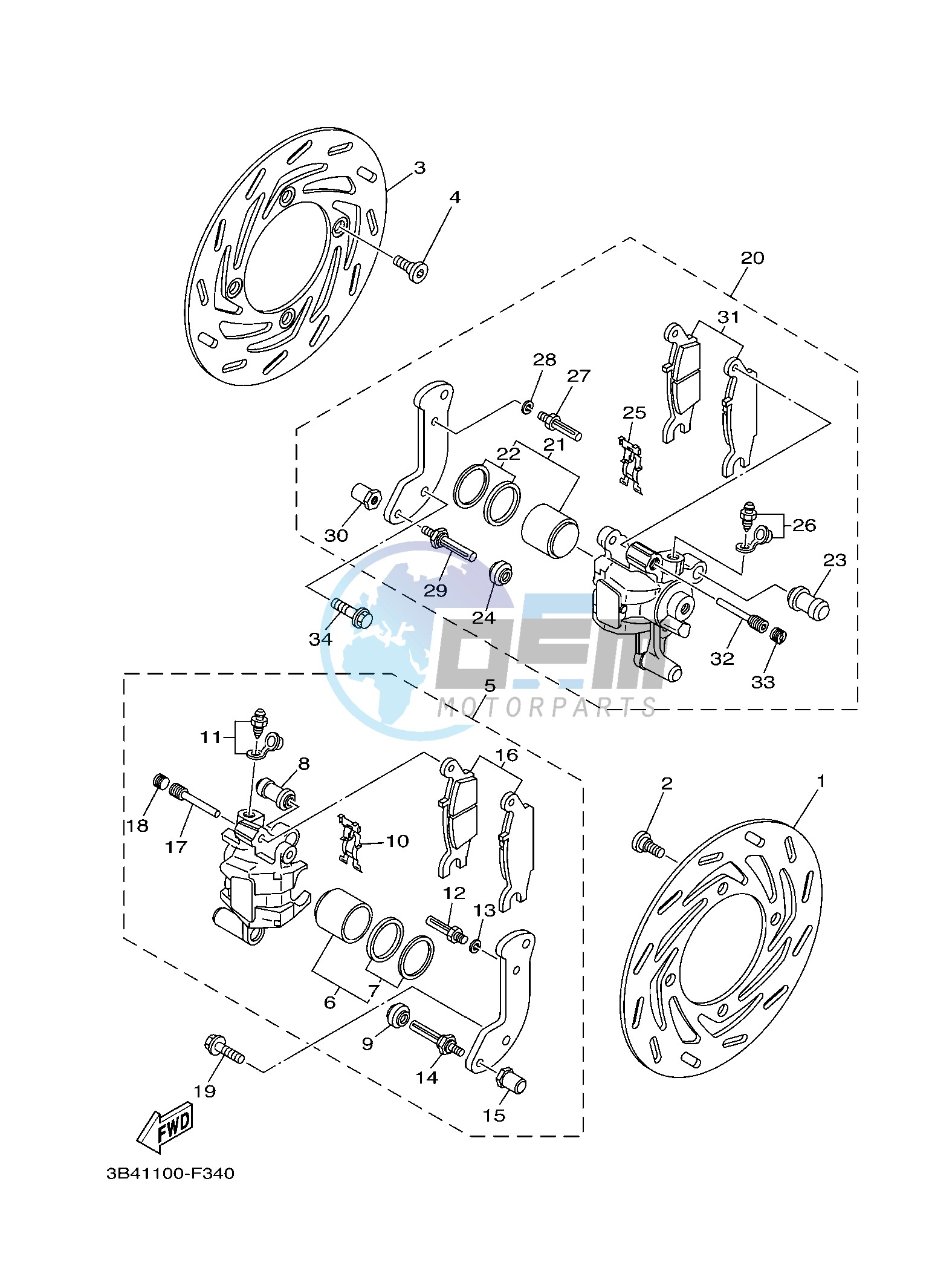 FRONT BRAKE CALIPER