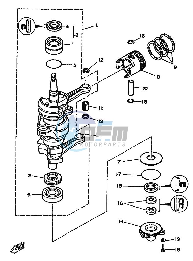 CRANKSHAFT--PISTON