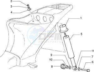 VELOFAX 50 drawing Rear Shock absorber