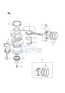 DF 250 drawing Crankshaft