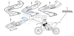 CR250R drawing MARK (CR250R2-5)