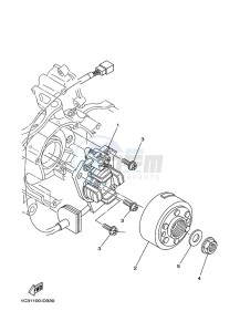 YZ125 (B0V6) drawing GENERATOR