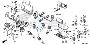 VFR1200XDF CrossTourer - VFR1200X Dual Clutch 2ED - (2ED) drawing SUB HARNESS