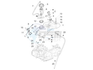 Primavera 150 4T 3V iGET ABS (EMEA) drawing Fuel tank