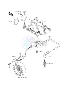 KLF 220 A [BAYOU 220] (A5-A9) [BAYOU 220] drawing IGNITION SYSTEM