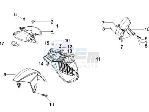 Runner 50 SP (UK) UK drawing Wheel housing - Mudguard