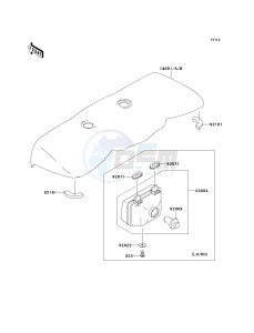 KVF 360 B [PRAIRIE 360] (B6F-B9F) B6F drawing HEADLIGHT-- S- -