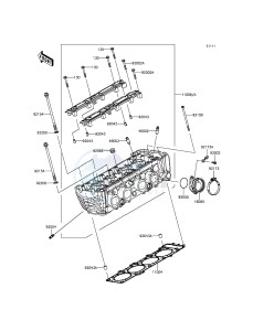 Z800 ZR800CGF UF (UK FA) XX (EU ME A(FRICA) drawing Cylinder Head