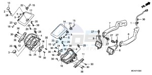 GL1800F GoldWing - GL1800-F 2ED - (2ED) drawing AIR DUCT