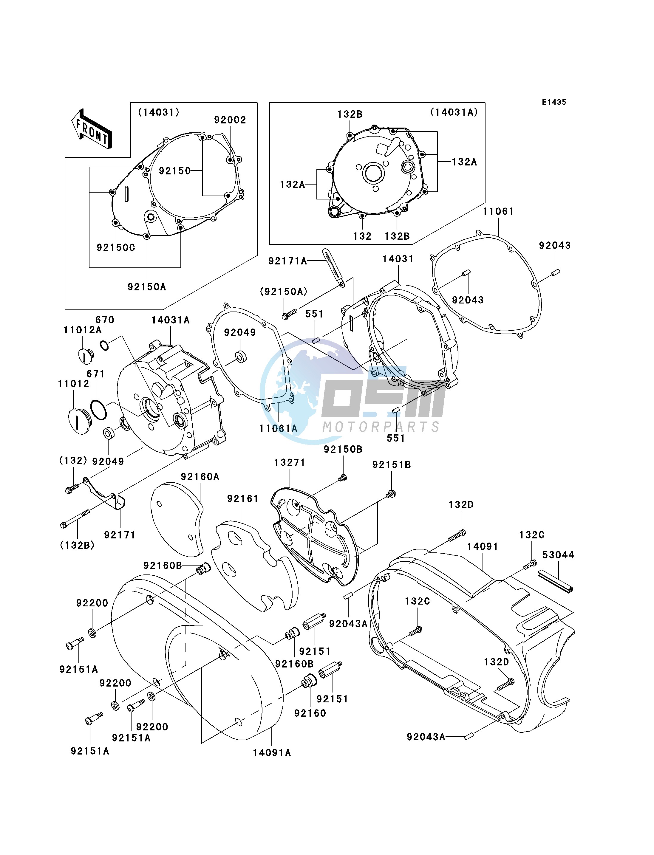 LEFT ENGINE COVER-- S- -