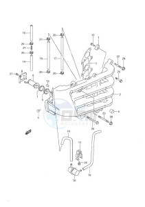 DF 60 drawing Inlet Manifold (S/N 971961 to 97XXXX)