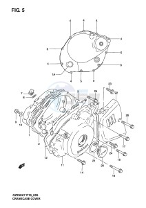 GZ250 (P19) drawing CRANKCASE COVER