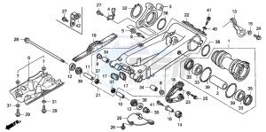 TRX400EX SPORTRAX 400EX drawing SWINGARM