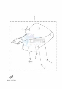 YFM700FWAD GRIZZLY 700 EPS (BDE2) drawing SEAT