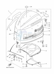 F225FETX drawing FAIRING-UPPER