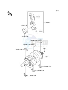 ER 650 A [ER-6N (EUROPEAN] (A6S-A8F) A7F drawing CRANKSHAFT