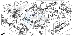 TRX420FA6H Europe Direct - (ED) drawing FRONT FINAL GEAR