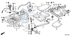 TRX500FPAE TRX500FPA Europe Direct - (ED) drawing FUEL TANK