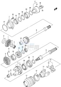 LT-A500X drawing SECONDARY DRIVE