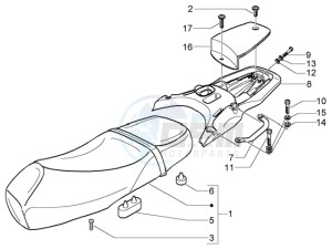 Granturismo 200 L drawing Saddle