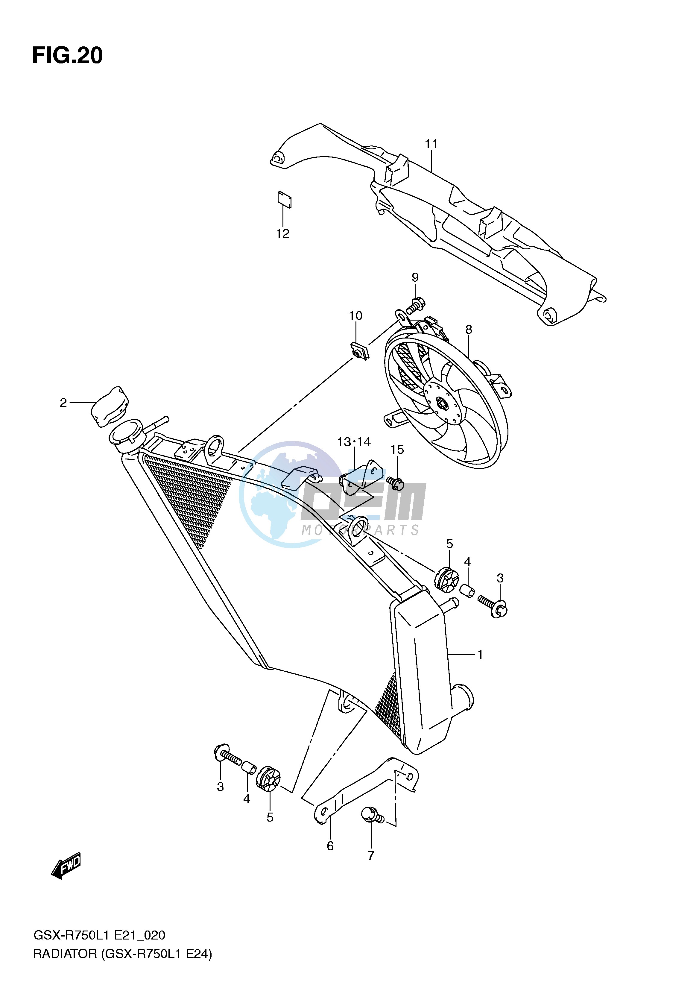 RADIATOR (GSX-R750L1 E24)