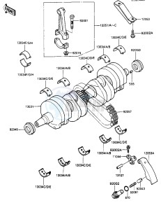 ZX 600 [NINJA 600R] (C3-C7) [NINJA 600R] drawing CRANKSHAFT