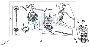 ORBIT II 50 drawing CARBURATOR