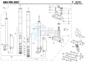 SMX-50-PRO-ORANGE drawing SUSPENSION